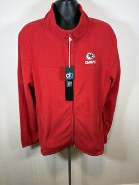 NFL  Kansas City Chiefs Fleece Jacket Men Medium Full Zip Dunbrooke